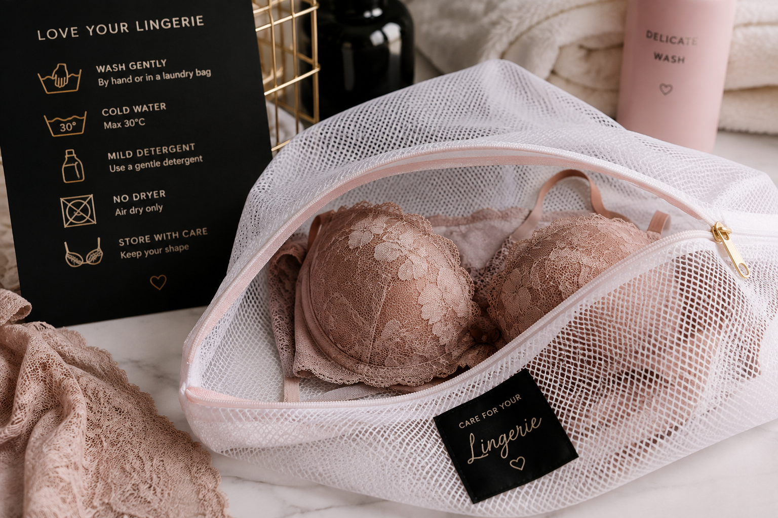 Hoe was je lingerie correct? Zo blijft ze jarenlang mooi
