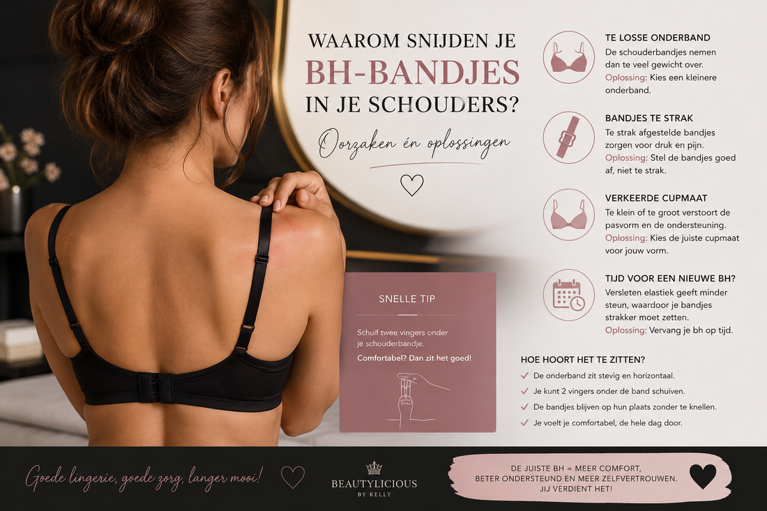 Waarom snijden je bh-bandjes in je schouders? Oorzaken én oplossingen