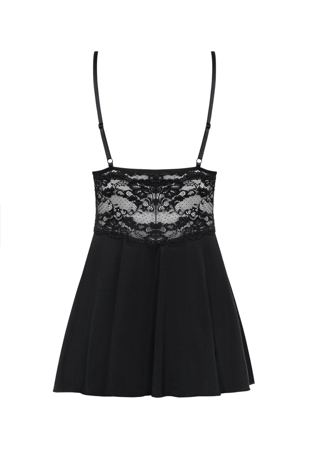 Zwarte Babydoll met String - 810-BAB-1