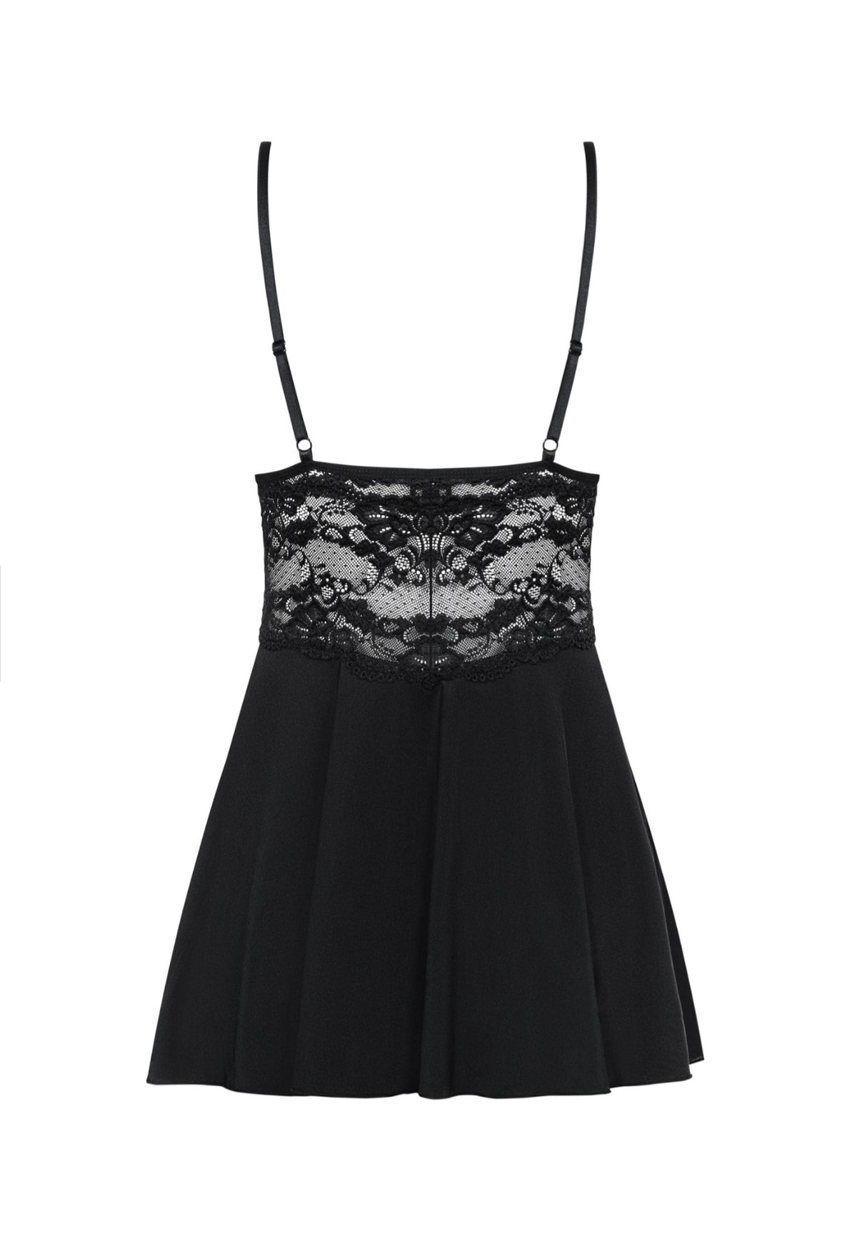 Zwarte Babydoll met String - 810-BAB-1