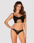 Roxelia – Zwarte BH & String