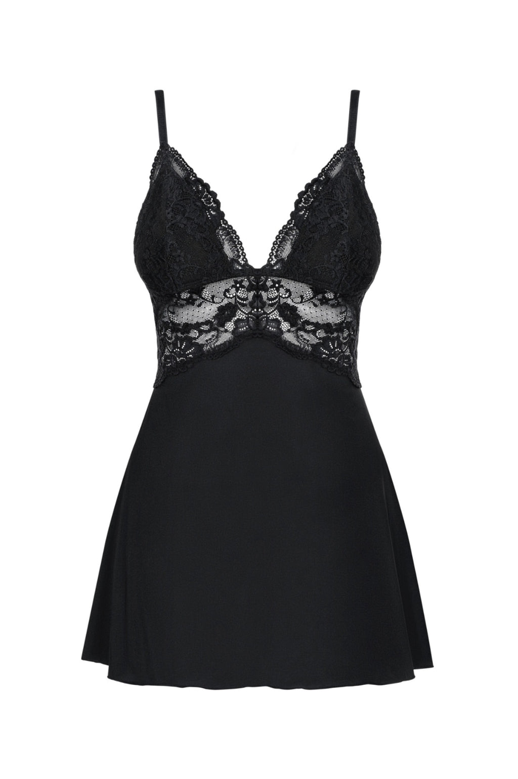 Zwarte Babydoll met String - 810-BAB-1
