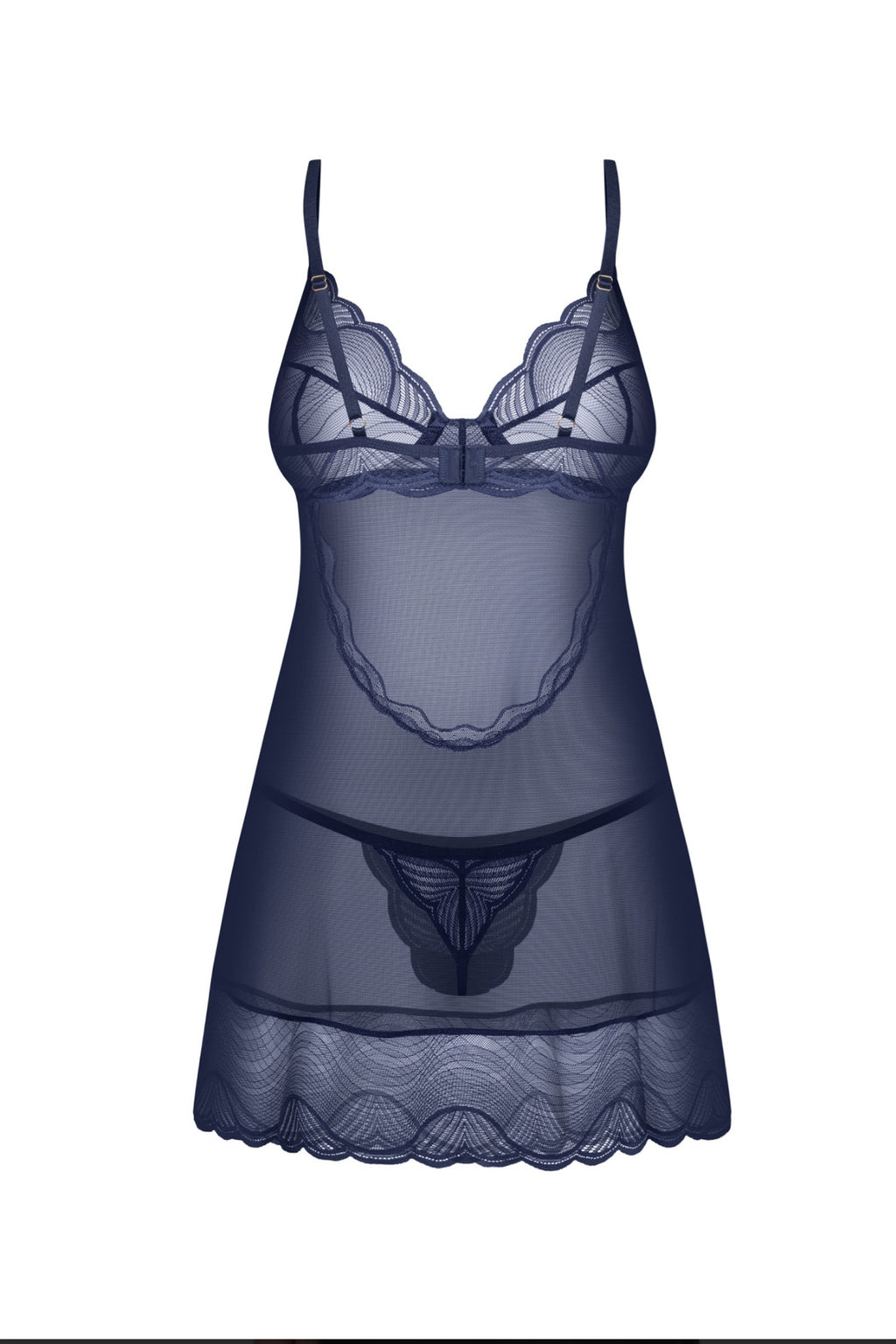 Obsessive Nightly Blue Nachtjurkje & String