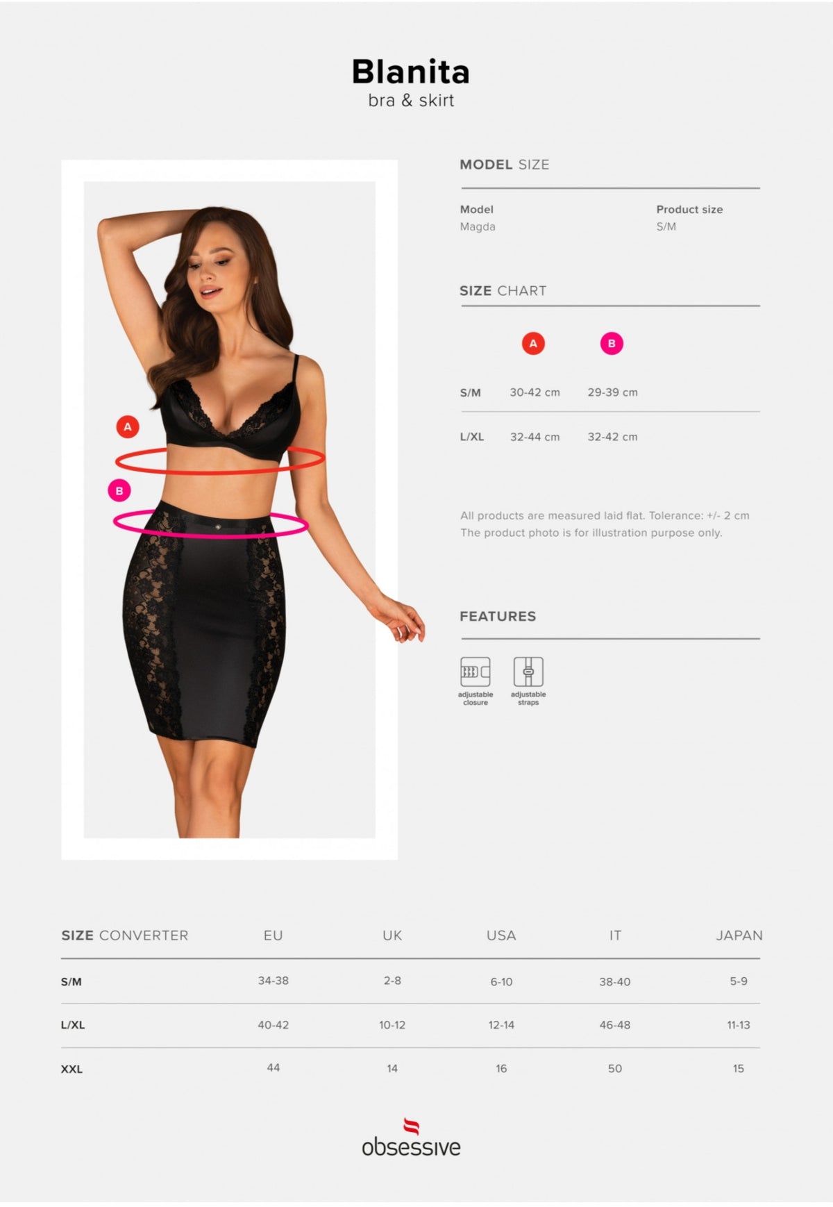 Blanita – Zwarte Beha & Rok
