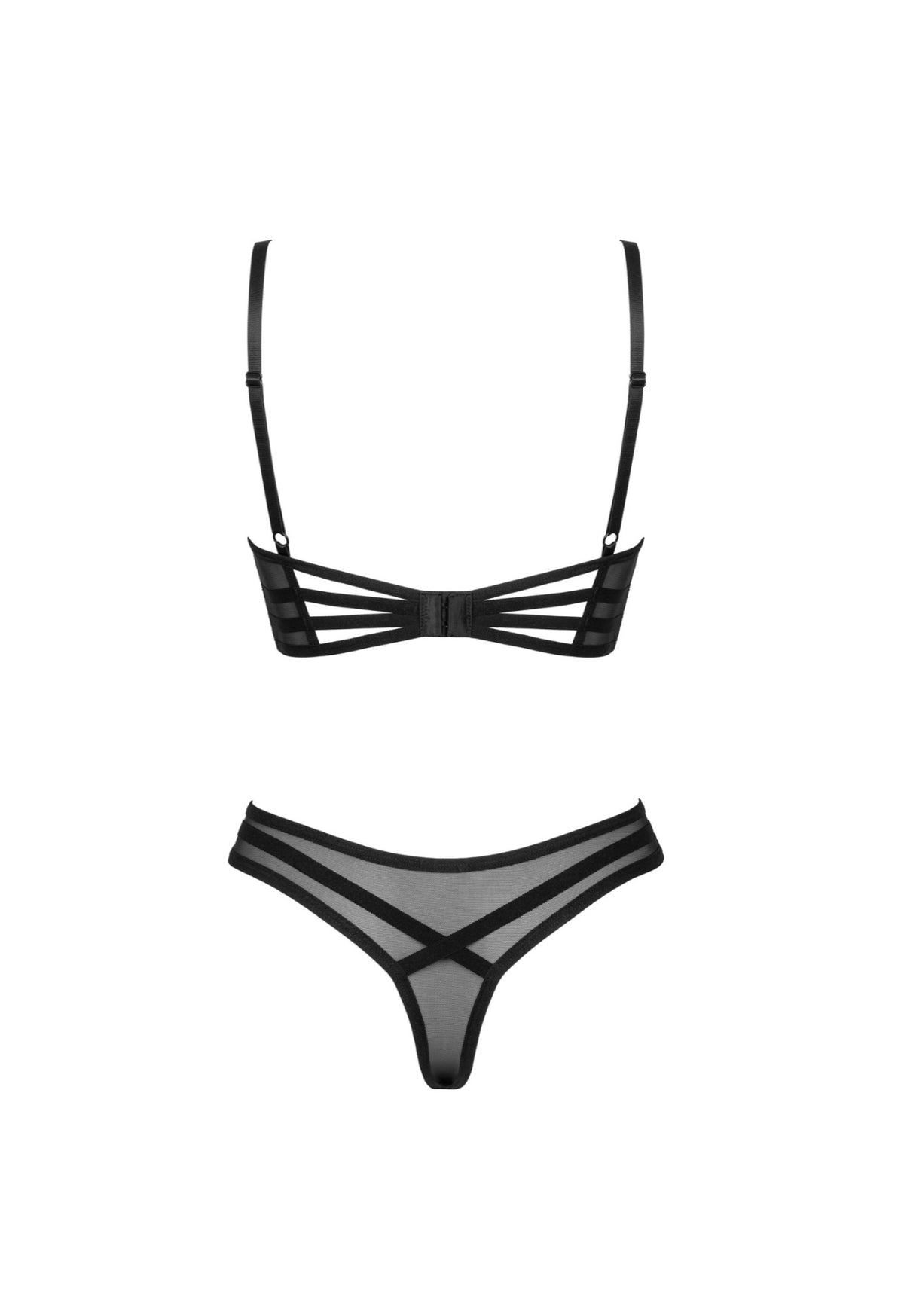 Roxelia – Zwarte BH & String